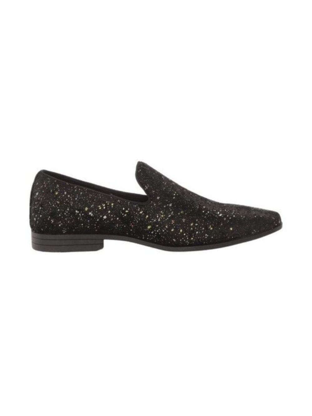 New Stacy Adams Stellar Black Glitter Slip-On Loafers Men’s - Picture 6 of 8